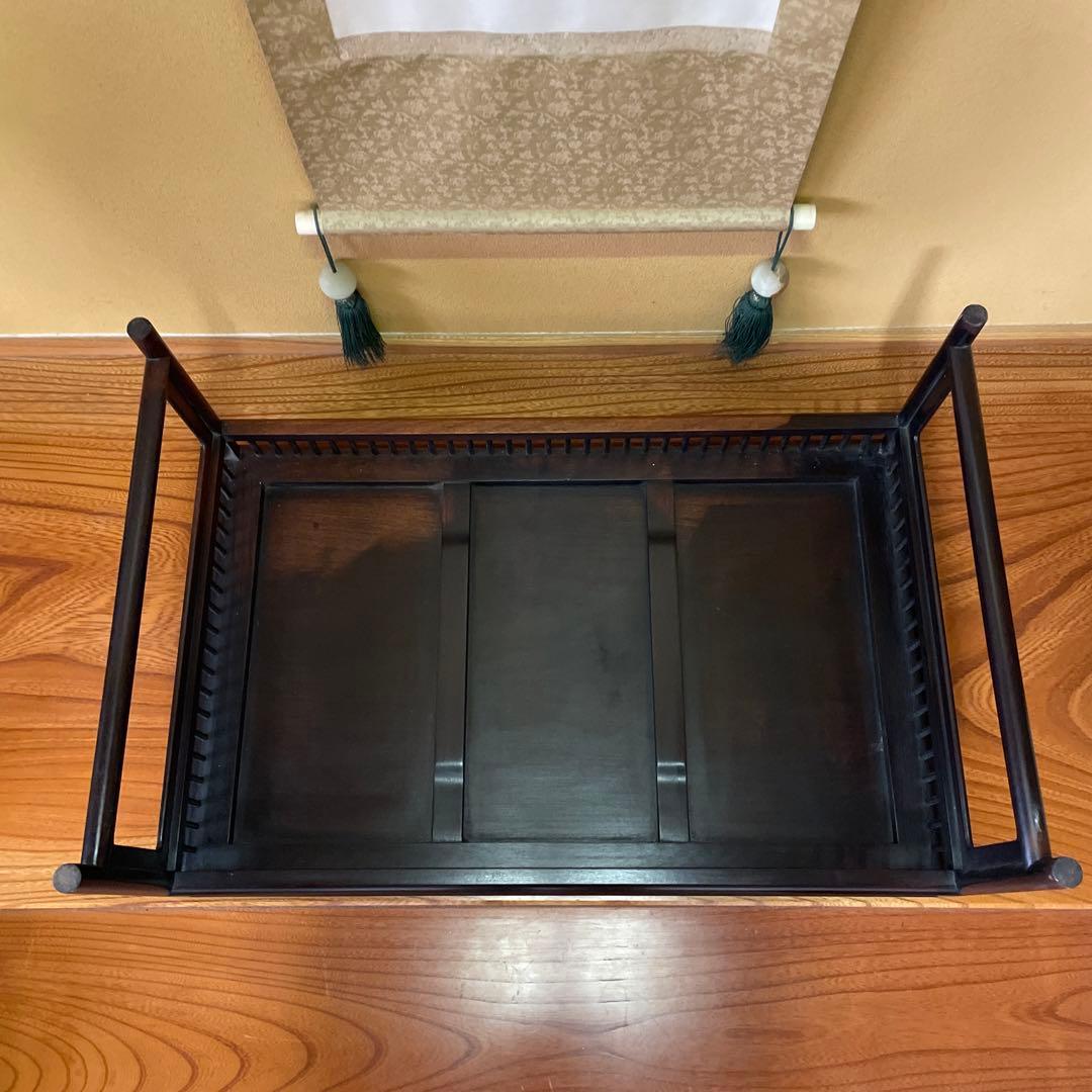 【唐木】[高級] 花台 盆栽台 飾り台 木製 天然木 ビンテージ品