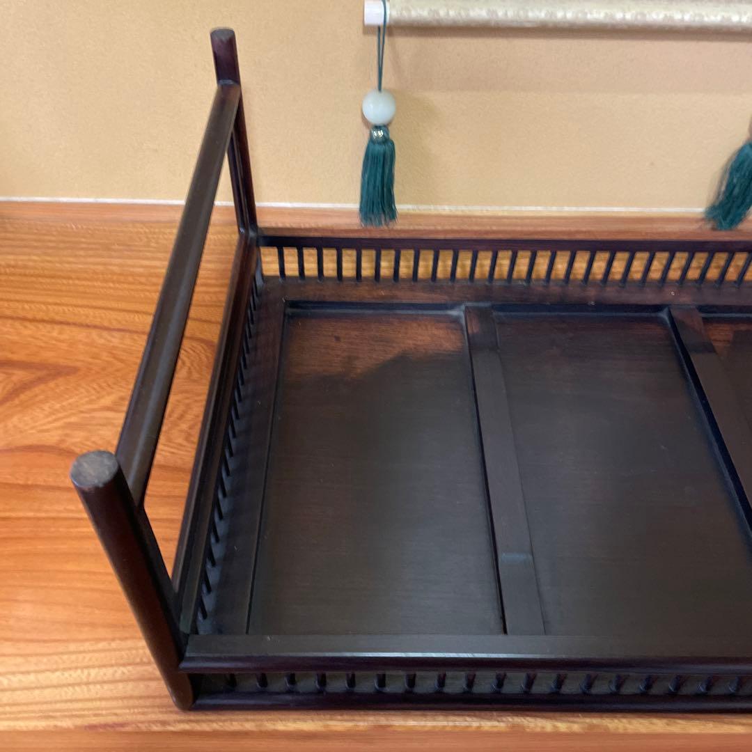 【唐木】[高級] 花台 盆栽台 飾り台 木製 天然木 ビンテージ品