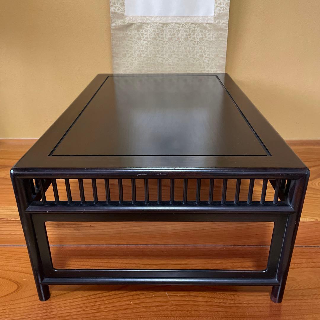 【唐木】[高級] 花台 盆栽台 飾り台 木製 天然木 ビンテージ品