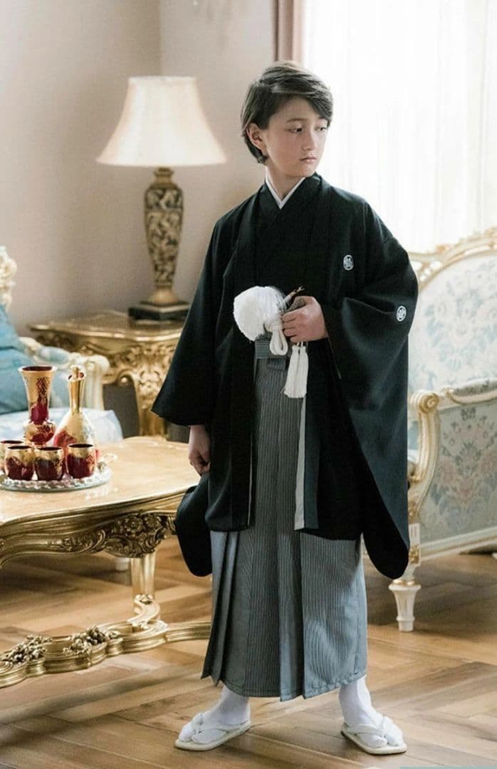 キャサリンコテージ　男子　袴　和装　160センチ　黒　ブラック　卒業式　簡単着付