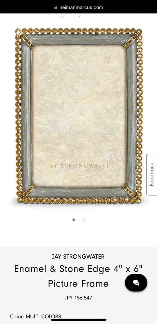 フォトフレーム JAY STRONGWATER PHOTO FRAME