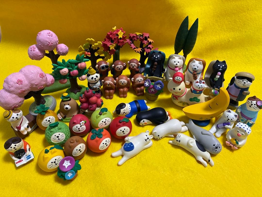 コンコンブル　三猿　ポジティブ三猿　イチョウ　もみじ　朝顔　その他