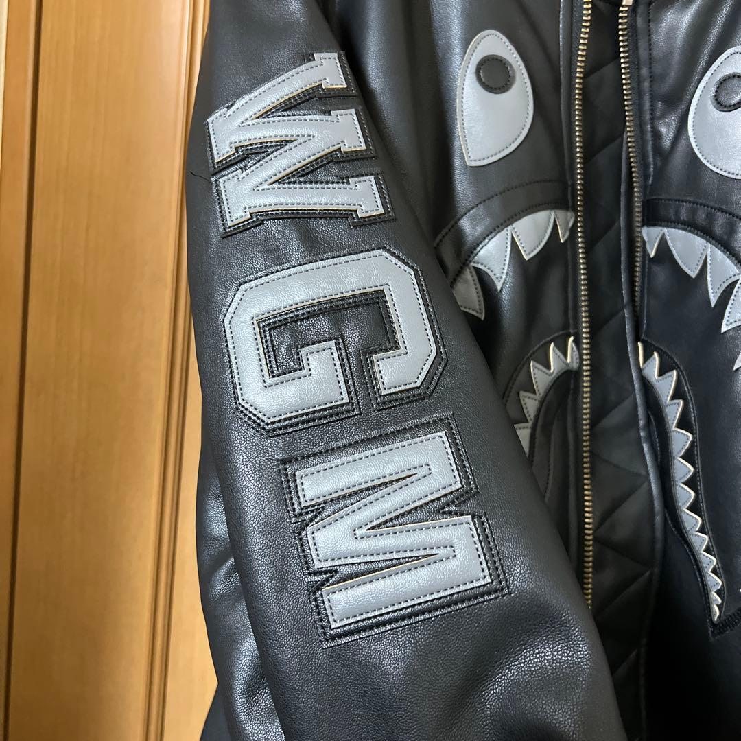 だる　WGM シャークデザイン レザージャケット　美品☺︎