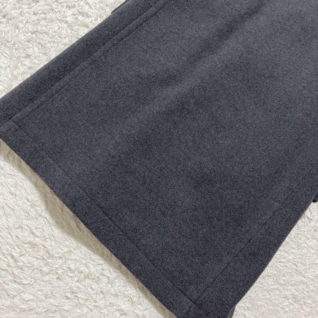 Mila Owen ロング ダッフルコート チャコールグレー