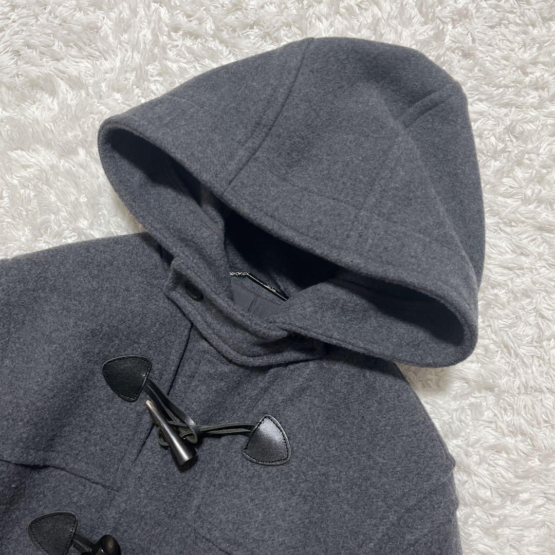 Mila Owen ロング ダッフルコート チャコールグレー