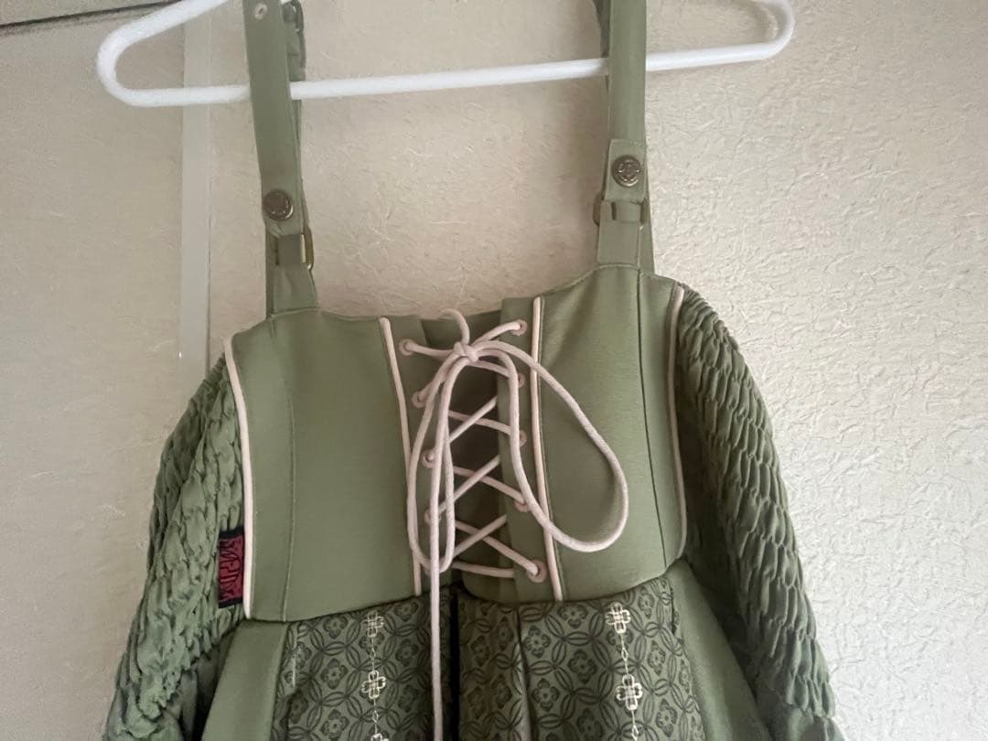 ozzon 巫女風袴スカート グリーン