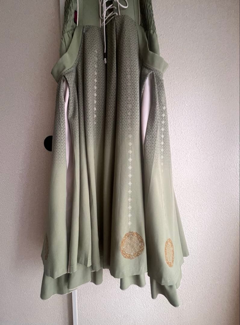 ozzon 巫女風袴スカート グリーン