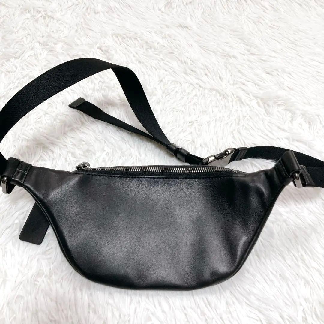 COACH コーチ シグネチャー PVC/レザー ウエストバッグ F84711