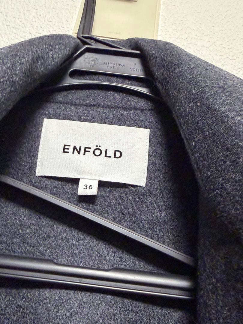 ENFÖLD ロングコート グレー　ダンボール　通常LサイズでもOK