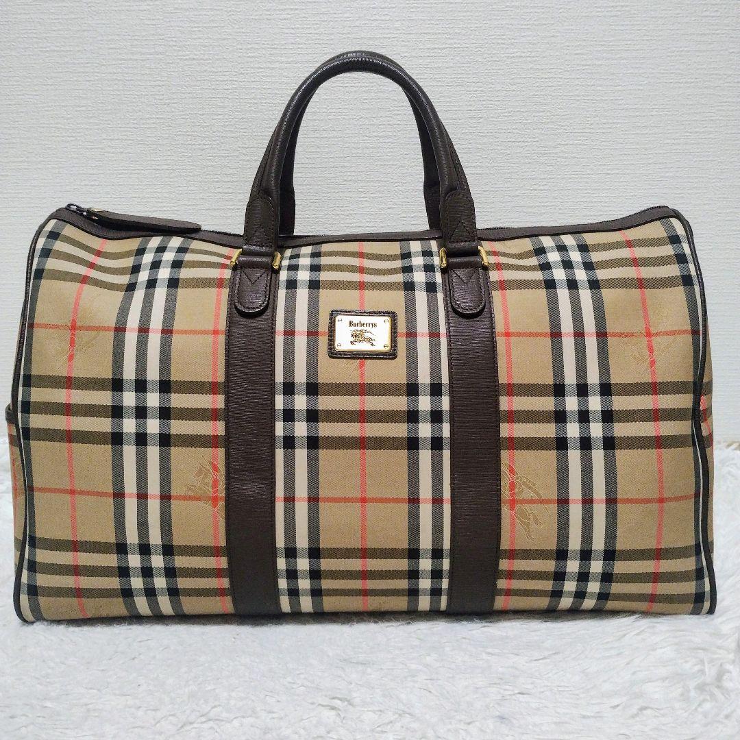 Burberry バーバリー ボストンバッグ 旅行バッグ ホースロゴ