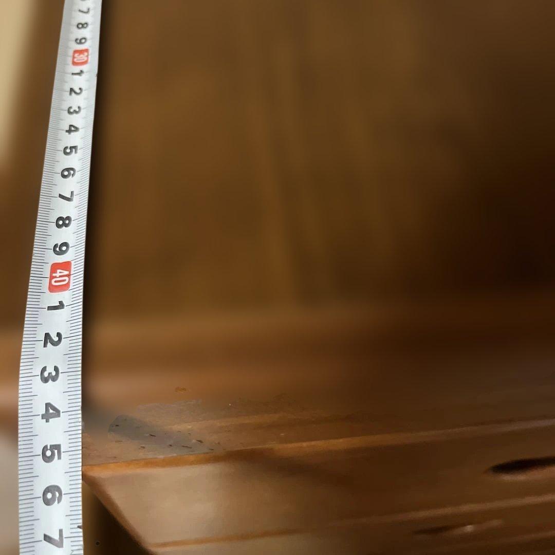 ブラウン木製チェスト