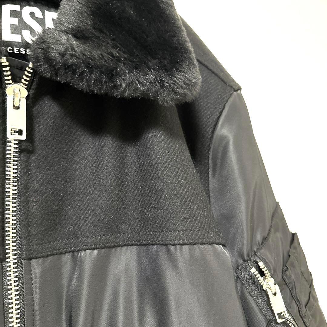 【けん】DIESEL MA-1 ボンバージャケット ブラック Lサイズ