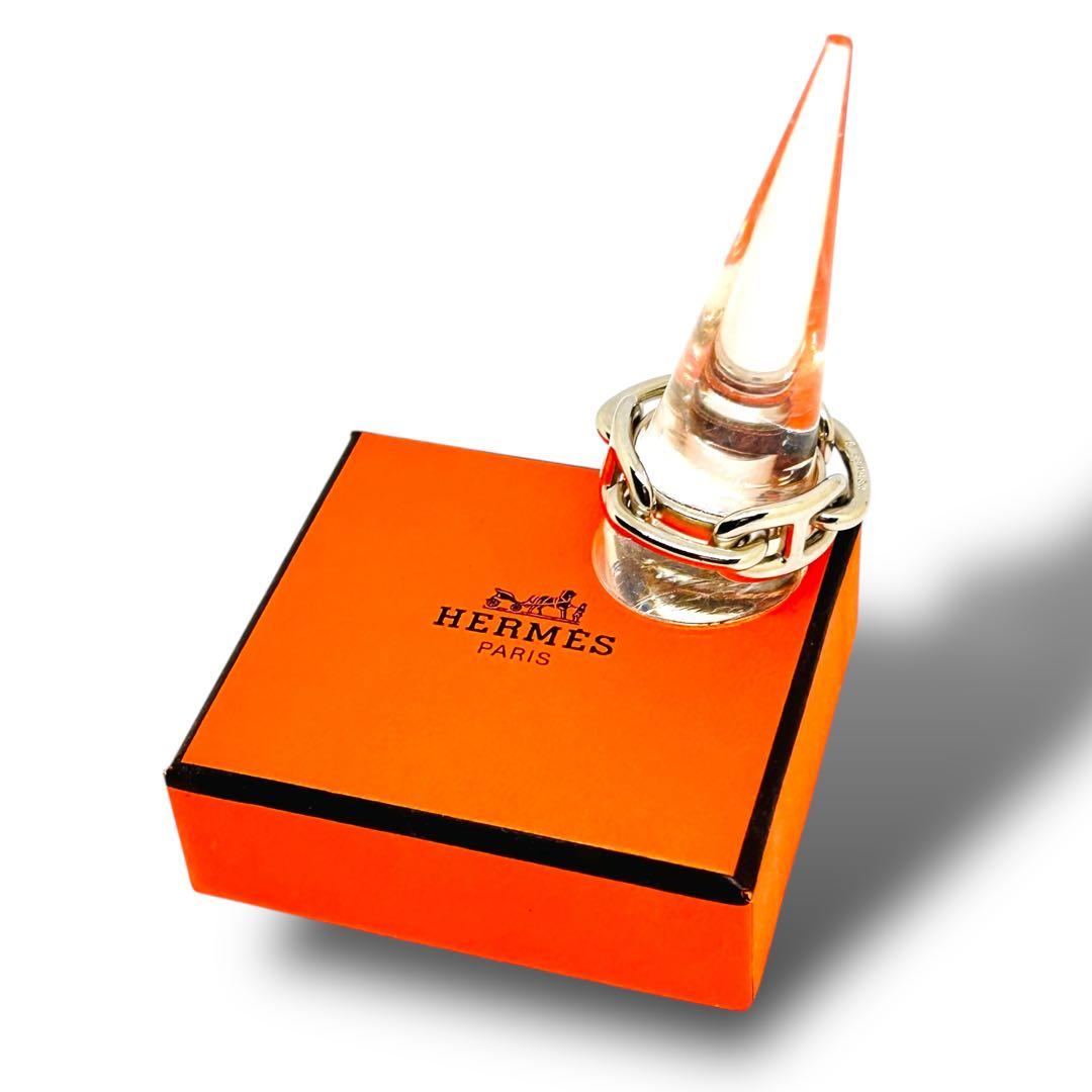 極美品 HERMES エルメス ジャンボシェーヌダンクル スカーフリング