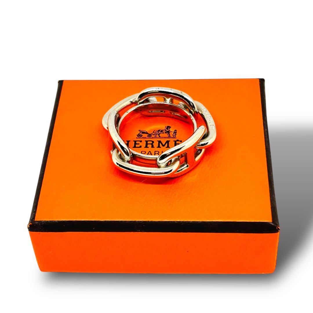 極美品 HERMES エルメス ジャンボシェーヌダンクル スカーフリング