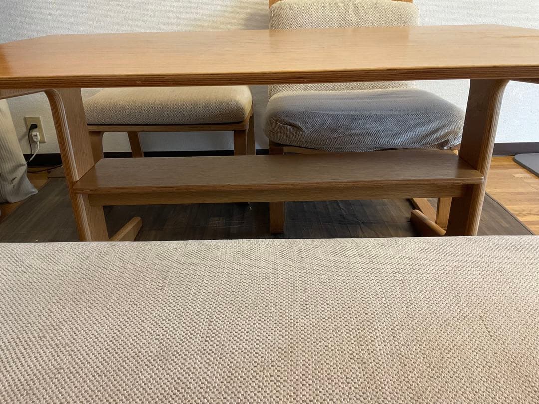 無印良品　ローテーブル　椅子　4点セット　　台東区引き取り希望