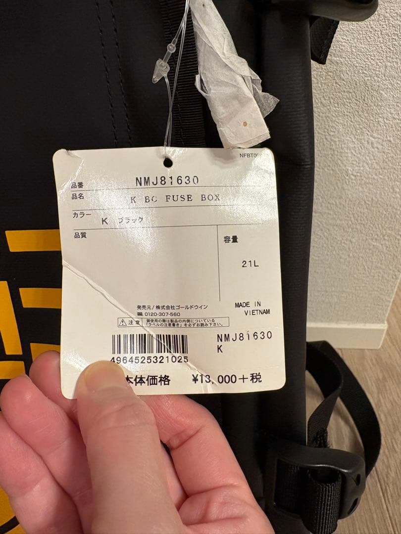 ノースフェイス　リュック　ヒューズボックス 21l 黒
