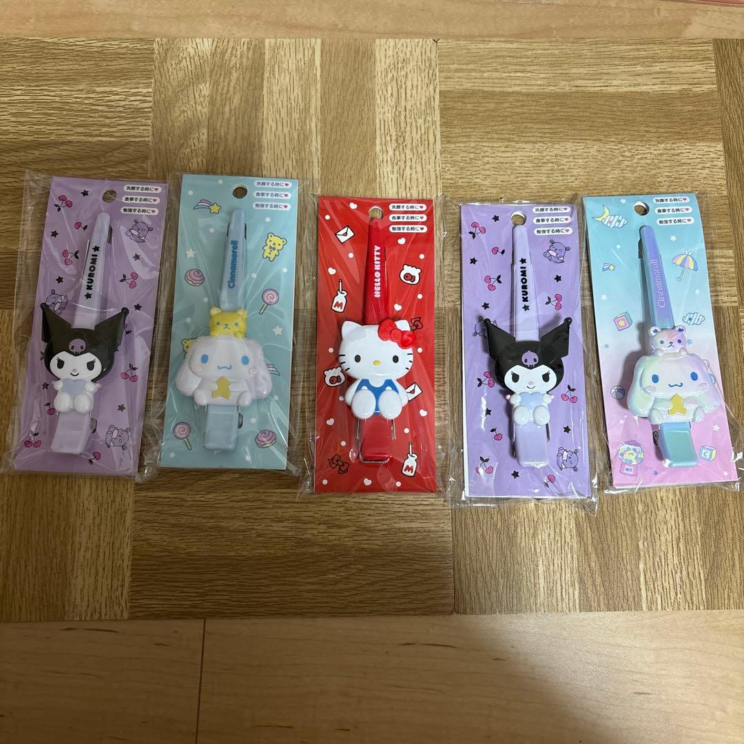 新品未使用・大大人気‼︎・サンリオキャラクターズ・前髪クリップ・まとめ売りセット