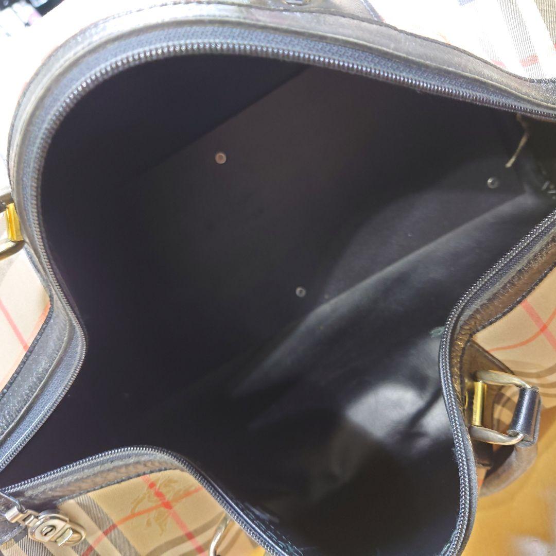 平成 レトロ バーバリー ヴィンテージ ノバチェック ボストンバッグ