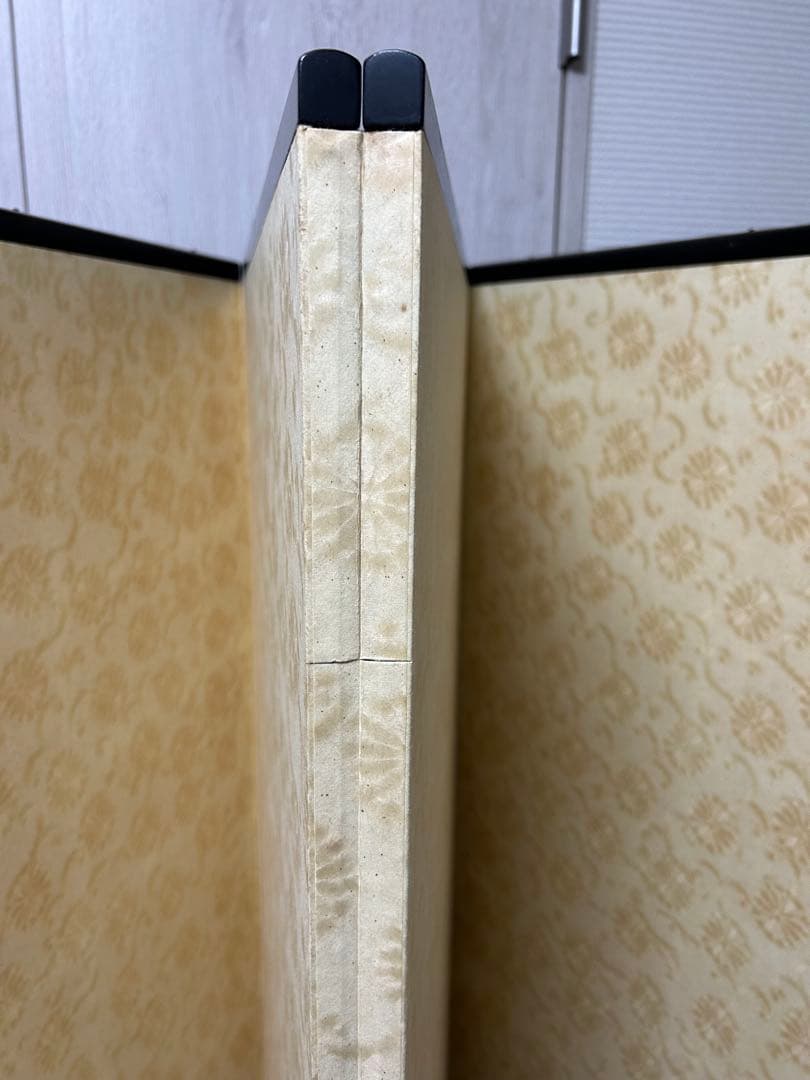 茶道具 水屋屏風 屏風 4枚折 間仕切