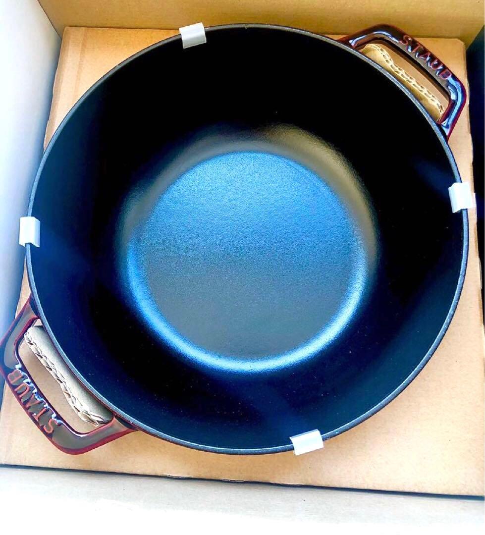 【新品】ストウブ フレンチオーブン リリー グレナディンレッド 24cm