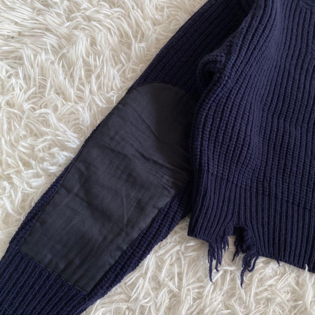 ぽんずRHODOLIRION ロドリリオン　ダメージニット　ツイルニット