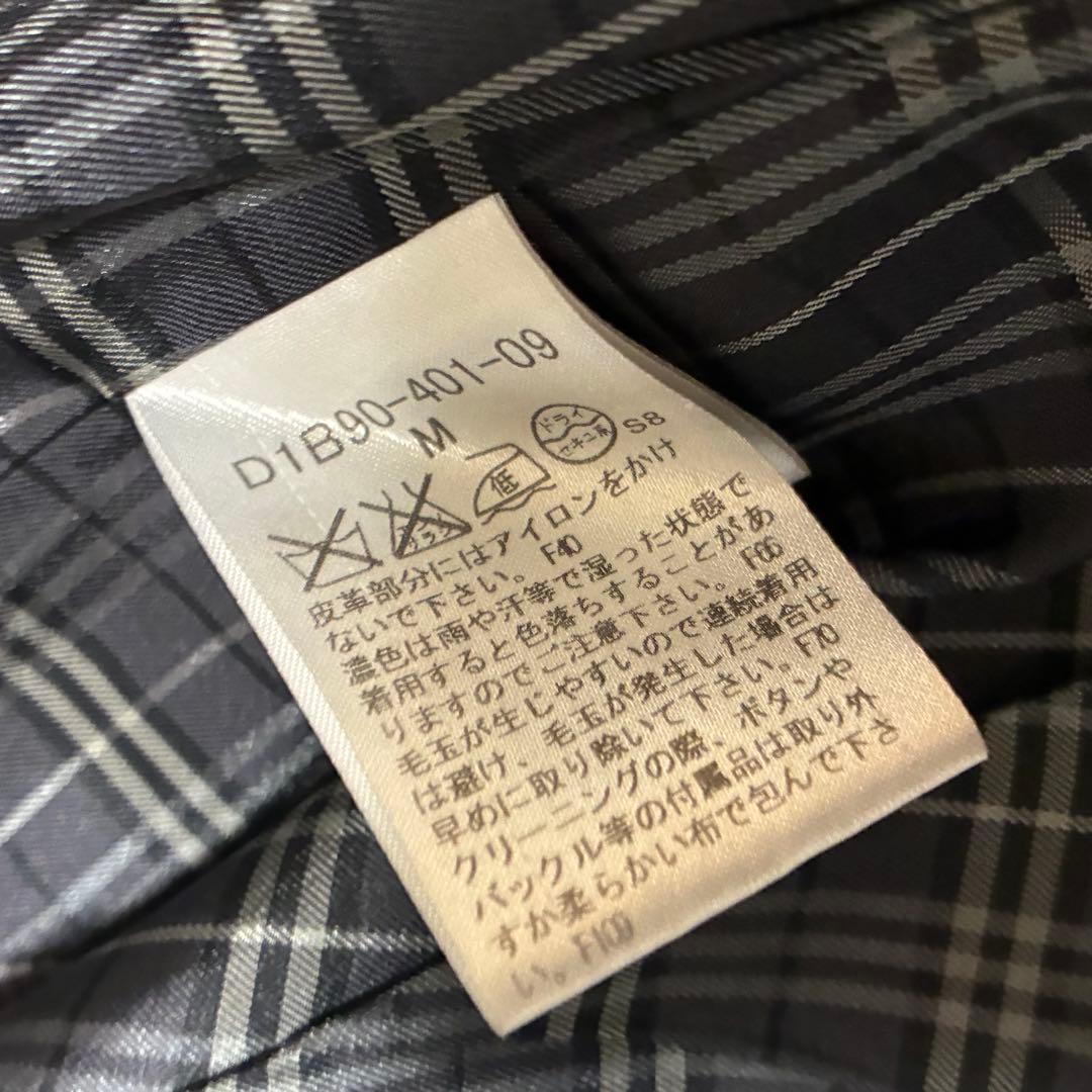 BURBERRY 銀ボタン ベルト カシミヤ マリンコート ノバチェック