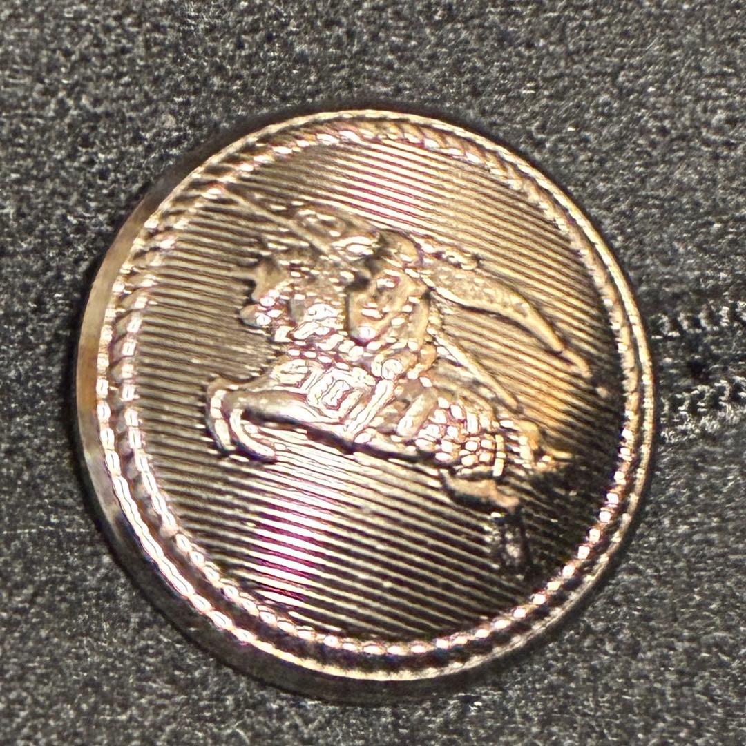 BURBERRY 銀ボタン ベルト カシミヤ マリンコート ノバチェック