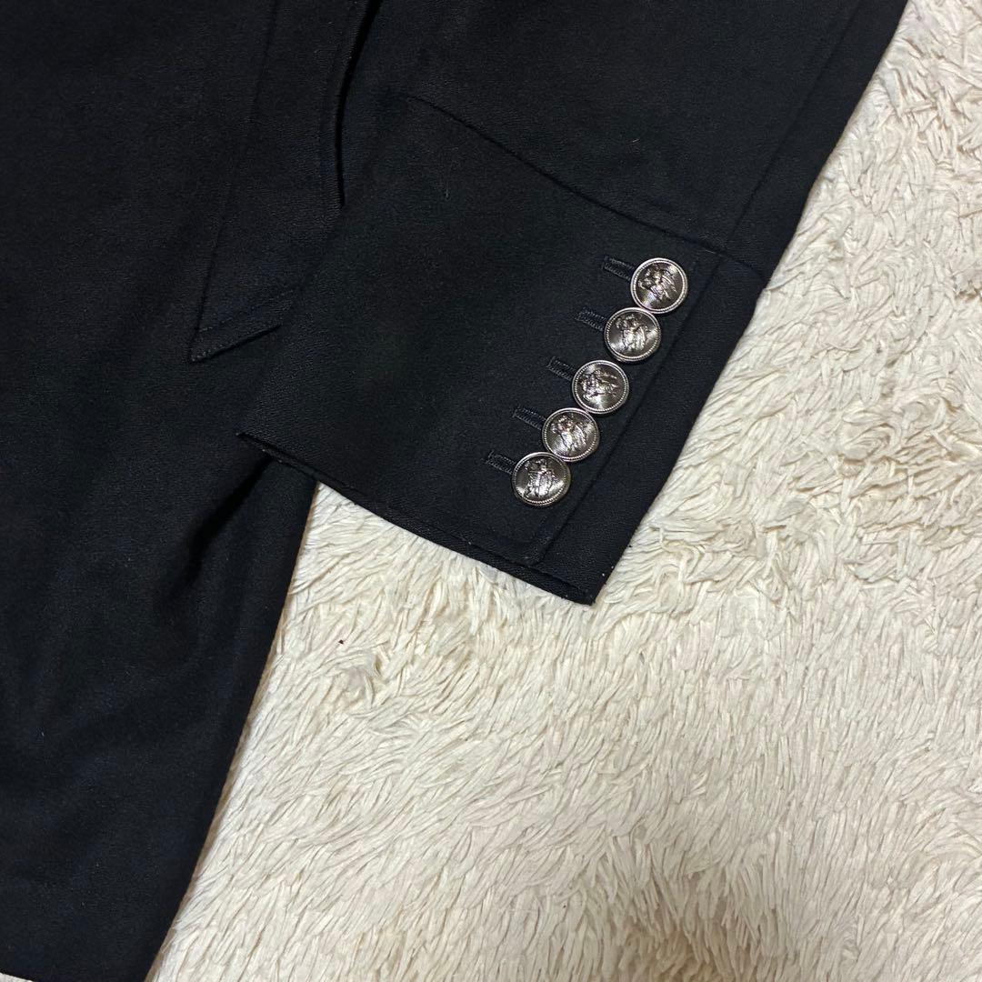 BURBERRY 銀ボタン ベルト カシミヤ マリンコート ノバチェック