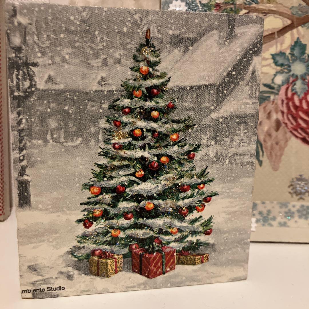 デコパージュ作品クリスマスツリー