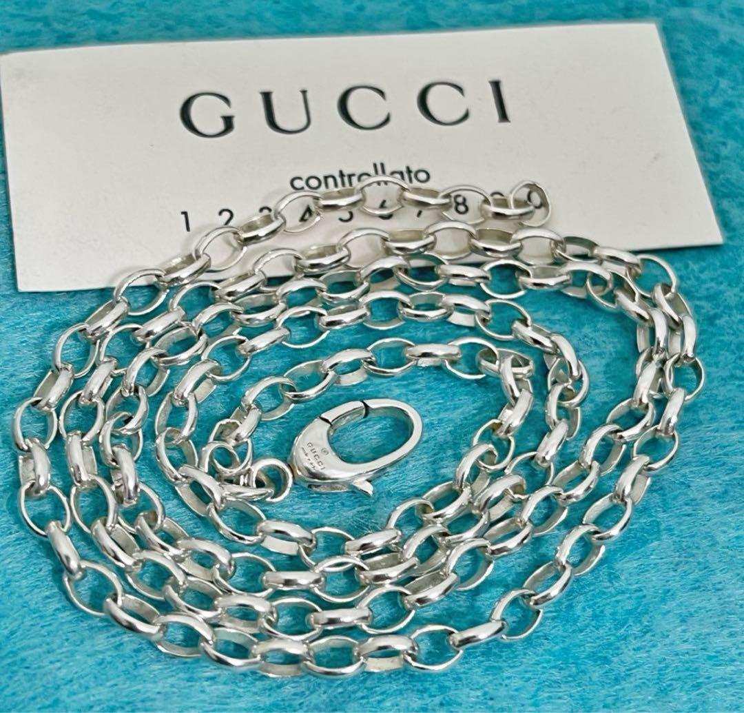 極美品‼️GUCCI 3.2ミリシルバー925 チェーンネックレス