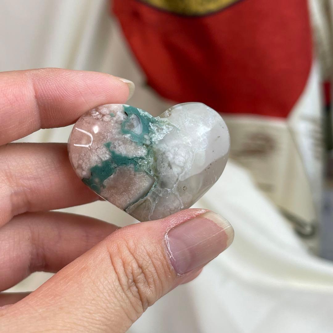 グリーン サクラ瑪瑙 フラワーアゲート セット