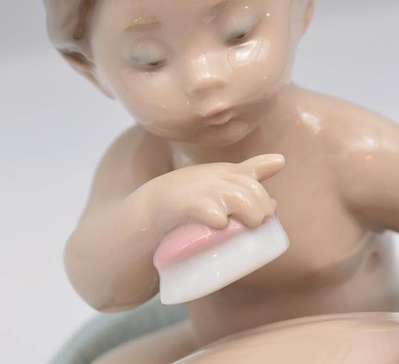 お風呂だよ　＃6411　★リヤドロ　スペイン　ポーセリン　光沢仕上げ　絶版