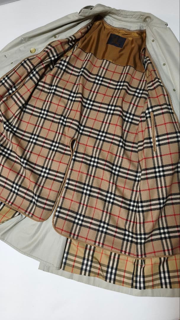 バーバリー　トレンチコート　ロングコート　ライナー付　ノバチェック
