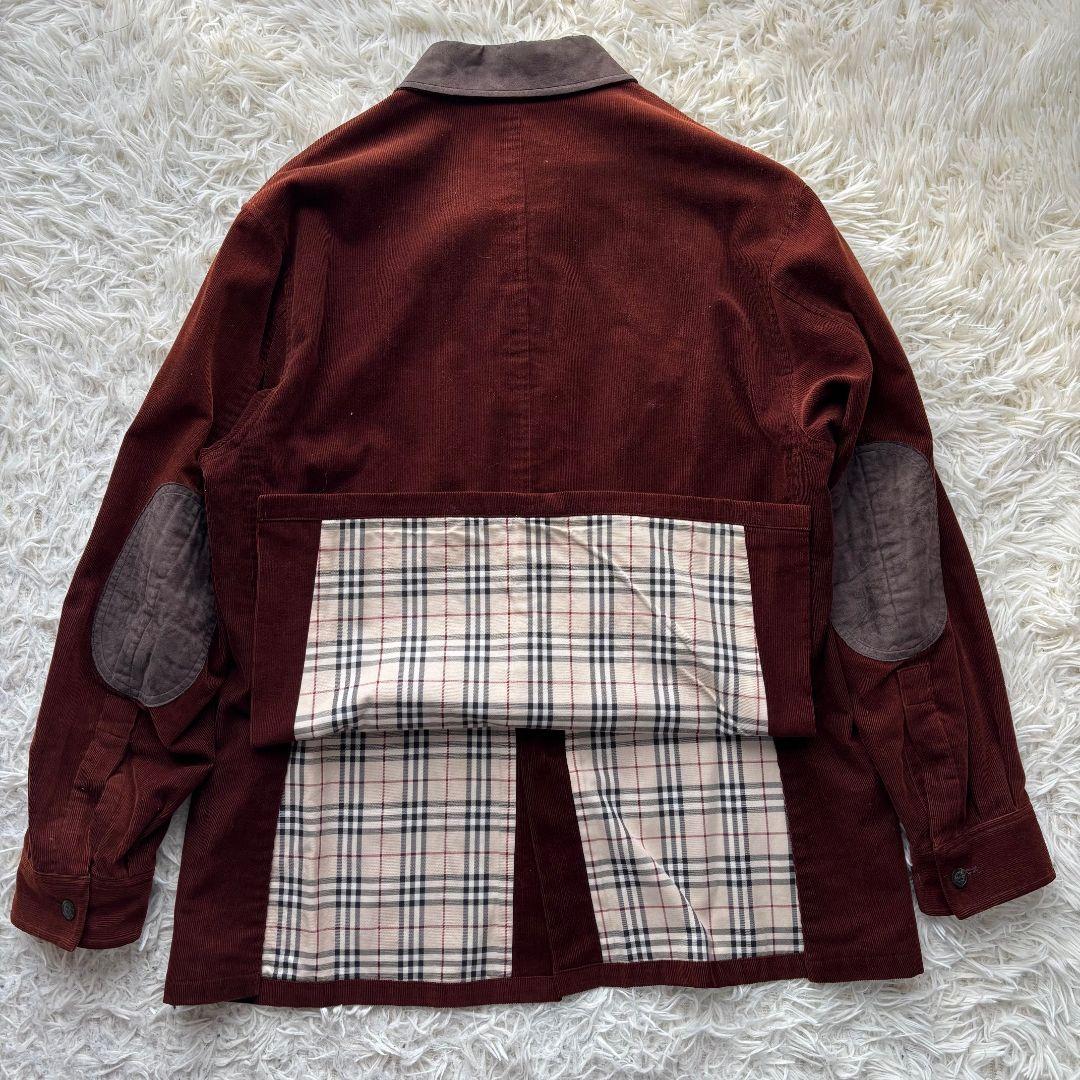 【激レア 美品】バーバリーロンドン　コーデュロイシャツ　ジャケット　ノバチェック
