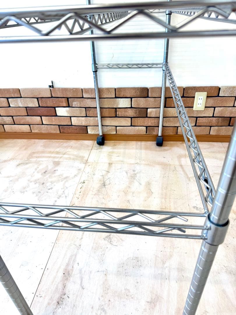 Luminous スチールラック 高さ202cm 5段 キャスター付き