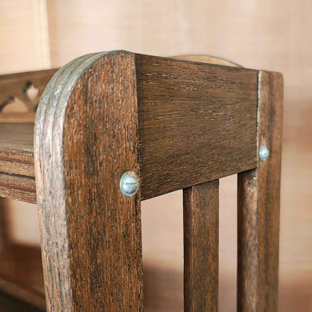 木製本棚4段　オープンラック　昭和レトロ　古家具