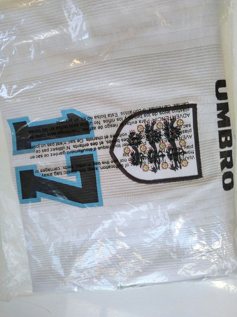 タグ付き未使用【UMBRO】イングランド代表96（H）#17 McMANAMAN