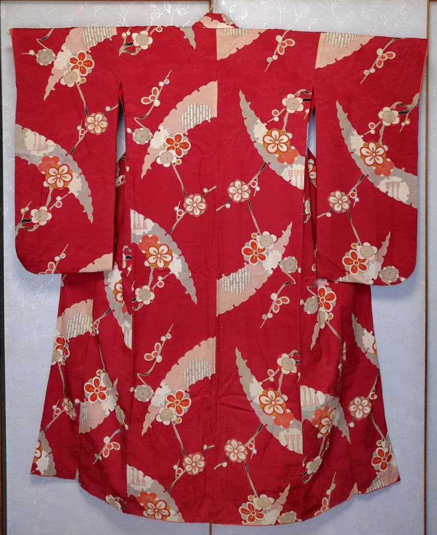 RK378アンティーク子供着物着丈147センチ裄丈63センチ綺麗美品正絹ジュニア