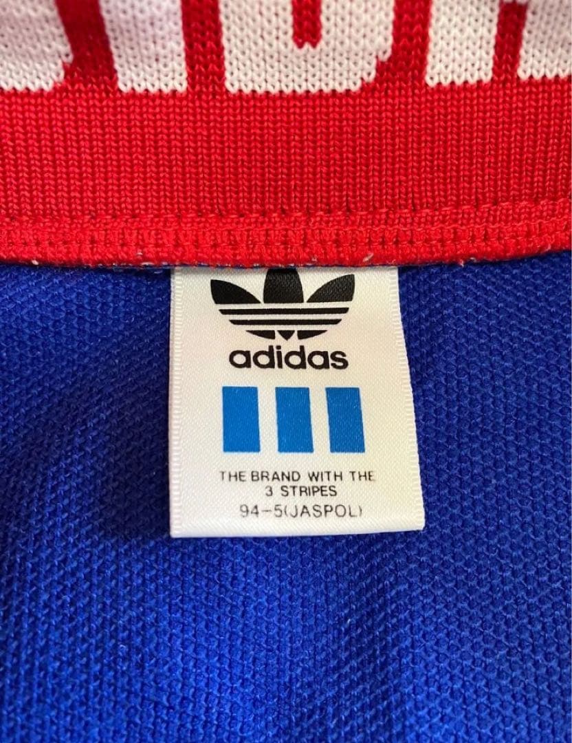 90s アディダス トレフォイル ジャージ トリコロール　上下セット