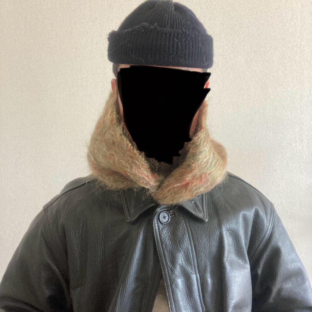 70’s Andrew Stewart モヘアマフラー 配色◎