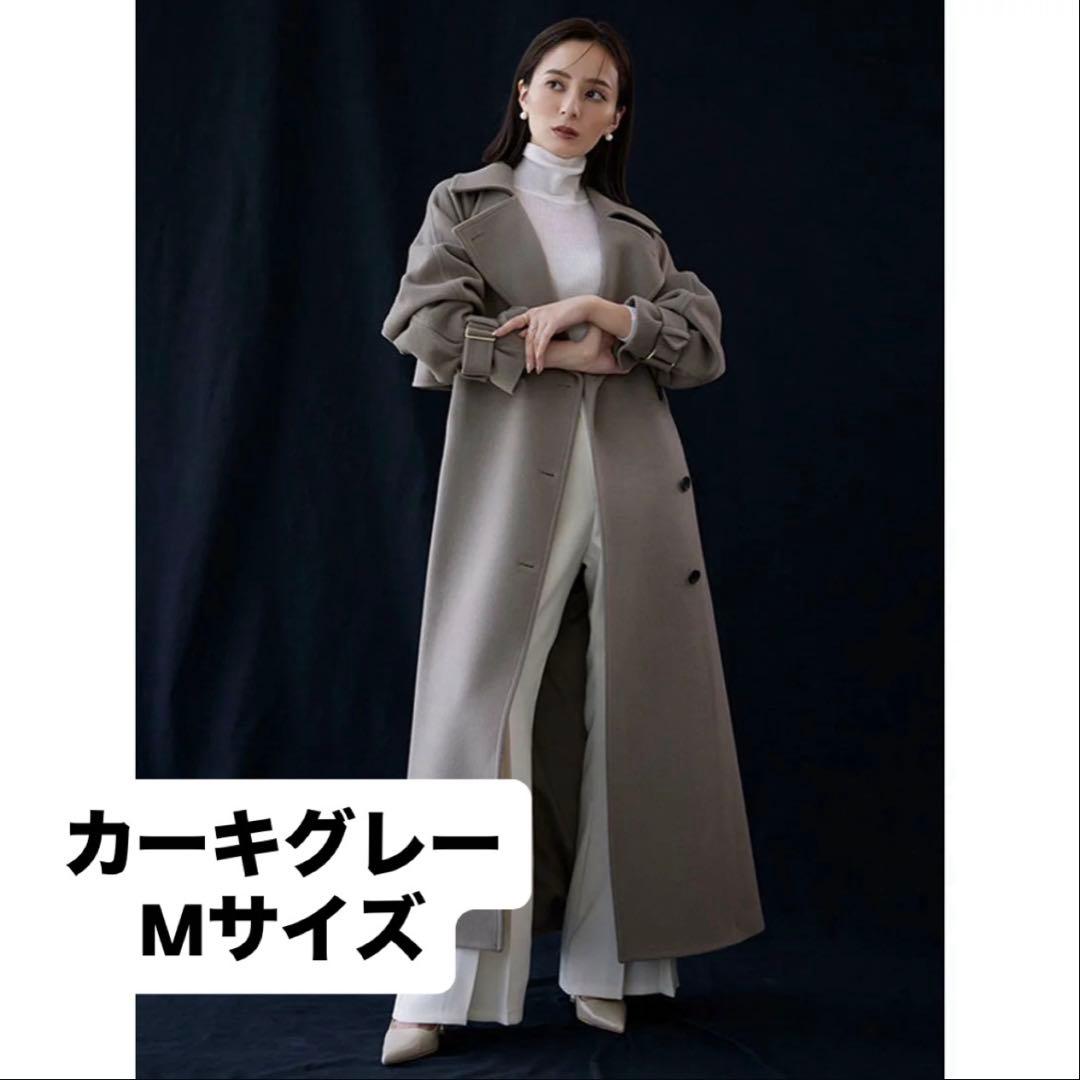 anuansウールトレンチコート（2023年限定カラー）カーキグレー Mサイズ