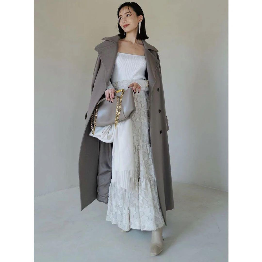 anuansウールトレンチコート（2023年限定カラー）カーキグレー Mサイズ