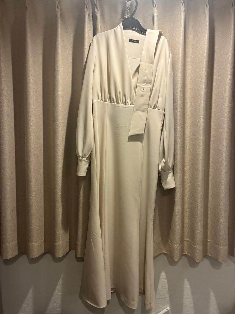 anuansノーカラーナローワンピース サイズ2