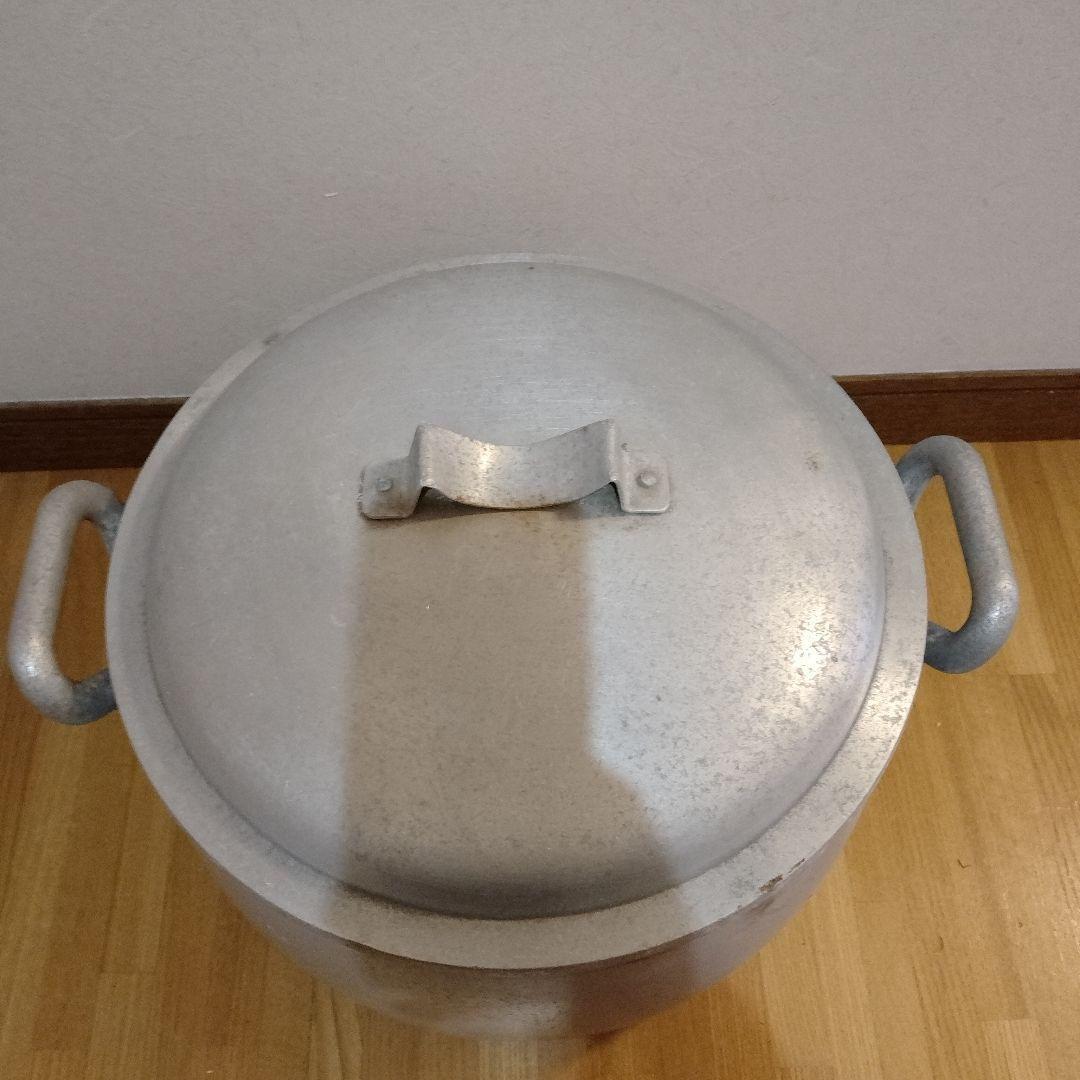 アルミ製寸胴鍋　大容量　シルバー