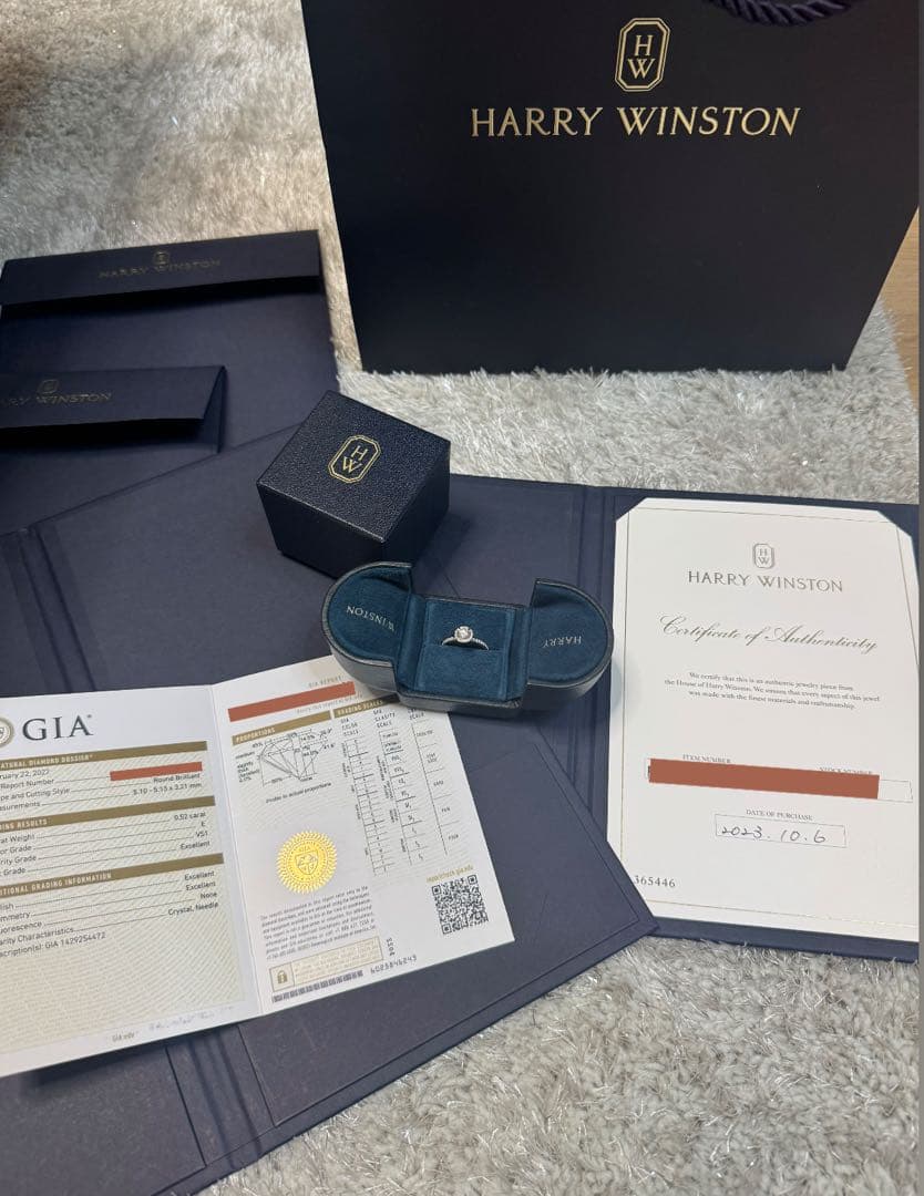 【美品】HARRY WINSTON ラウンドカットマイクロパヴェリング