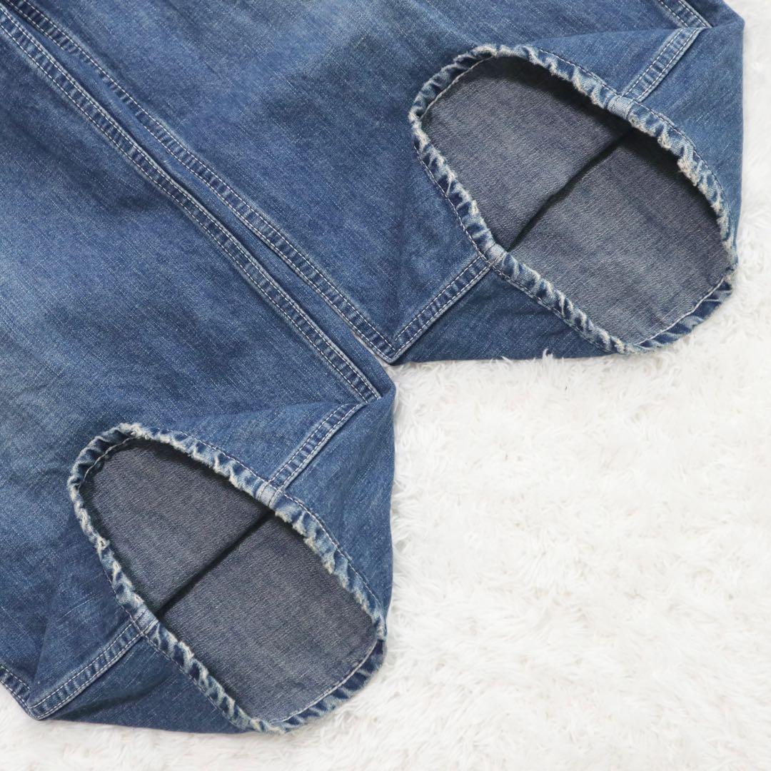 美品★ロンハーマンヴィンテージ デニムオーバーオール サロペット リネン混 XS