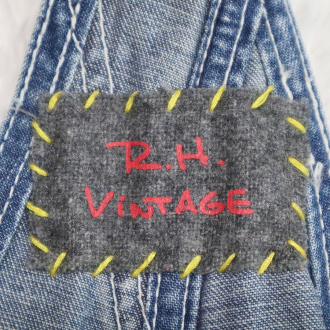 美品★ロンハーマンヴィンテージ デニムオーバーオール サロペット リネン混 XS