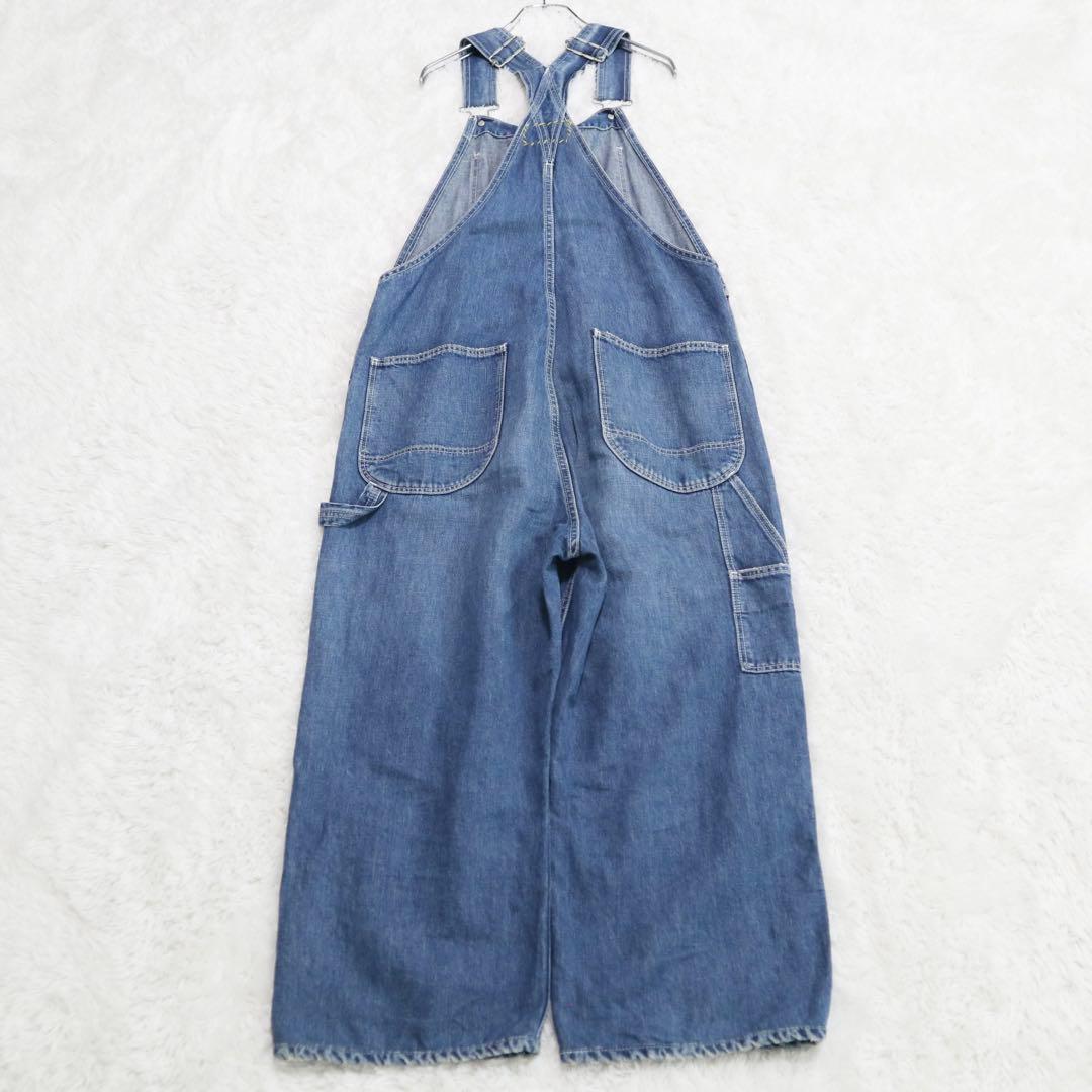 美品★ロンハーマンヴィンテージ デニムオーバーオール サロペット リネン混 XS