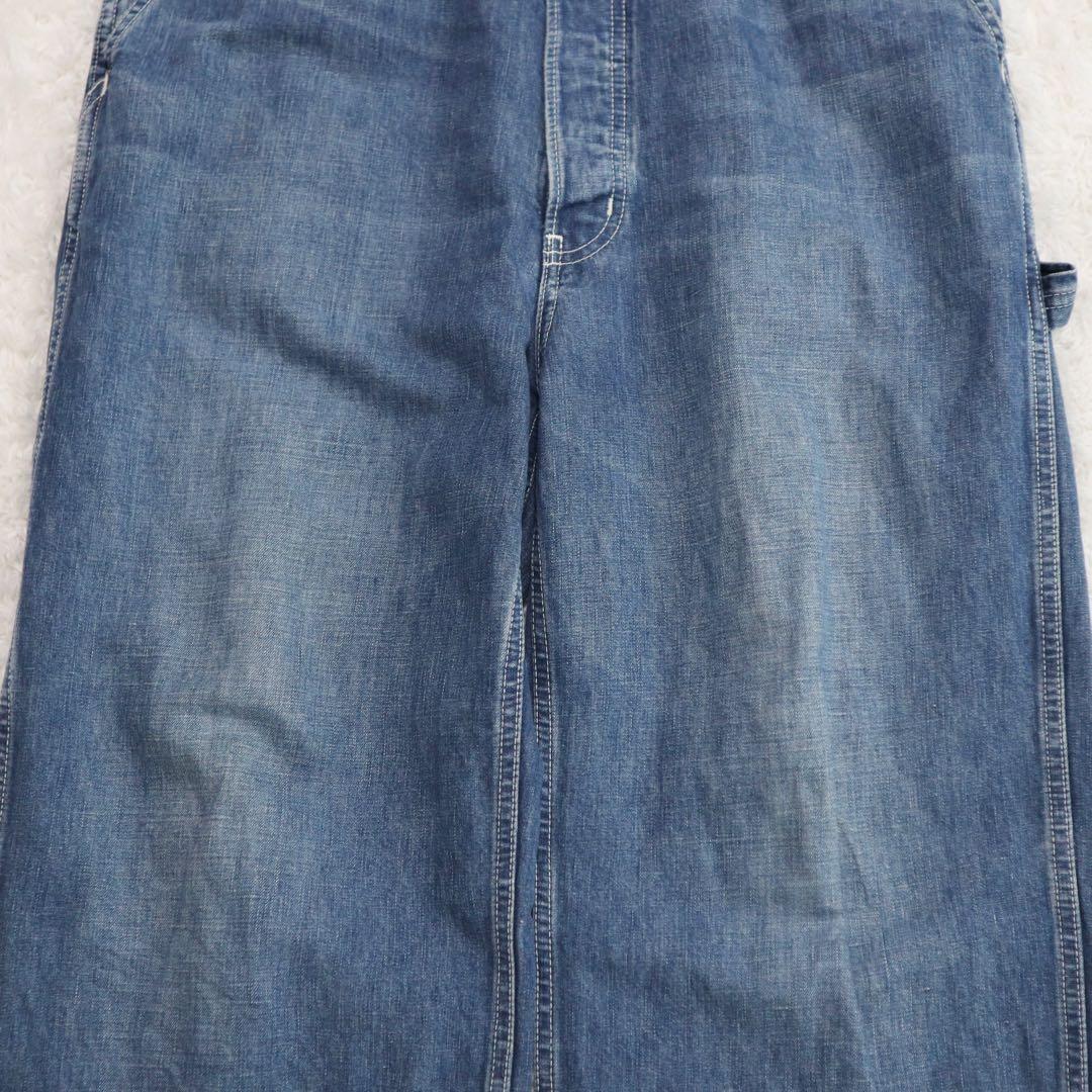 美品★ロンハーマンヴィンテージ デニムオーバーオール サロペット リネン混 XS