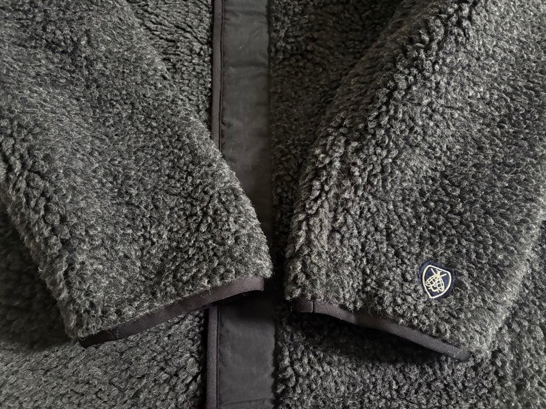 【美品】Orcival オーシバル　ボアコート　フリース　ダークグレー　1